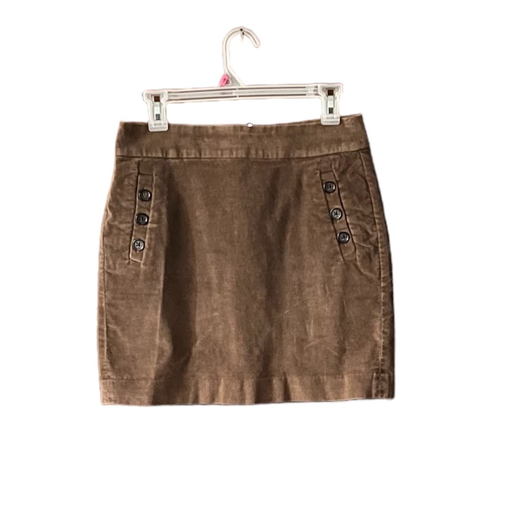 Brown Corduroy Banana Republic mini skirt.